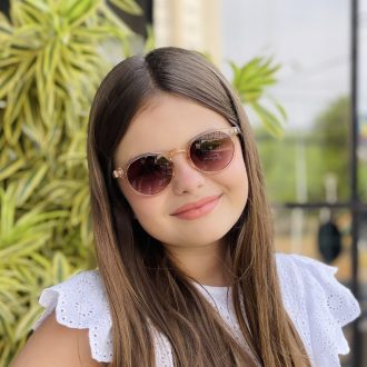 safine com br oculos infantil de sol redondo rose sofie 3