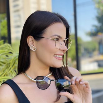 safine com br oculos 2 em 1 clip on gatinho dourado e preto louise 9