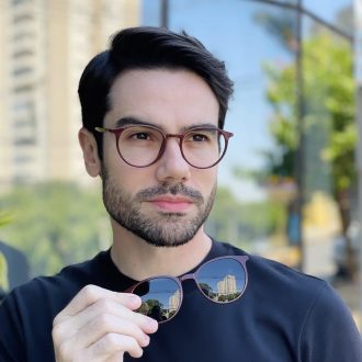 safine com br oculos 2 em 1 clip on masculino redondo vinho otto 6