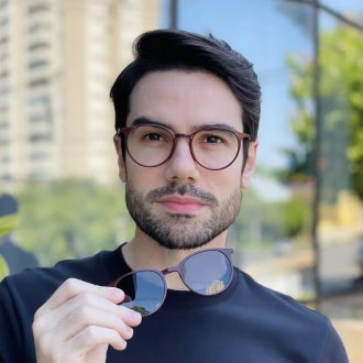 safine com br oculos 2 em 1 clip on masculino redondo vinho otto 7