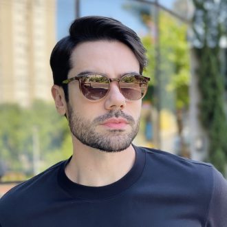 safine com br oculos 2 em 1 clip on redondo marrom degrade joao 3