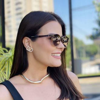 safine com br oculos 2 em 1 clip on redondo marrom degrade melissa 10