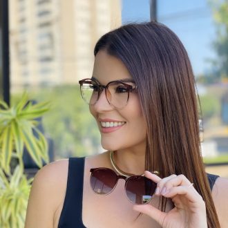 safine com br oculos 2 em 1 clip on redondo marrom degrade melissa 8