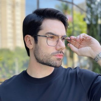 safine com br oculos de grau masculino aviador grafite sergio 2 0