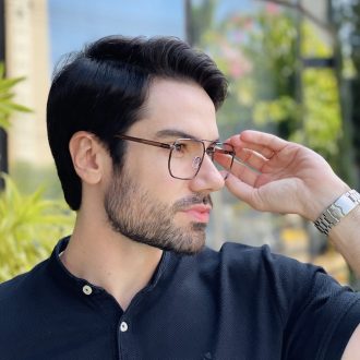 safine com br oculos de grau masculino aviador marrom sergio 2 0
