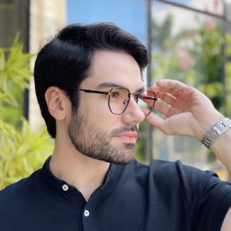 safine com br oculos de grau masculino hexagonal dourado geovani 2 0 8