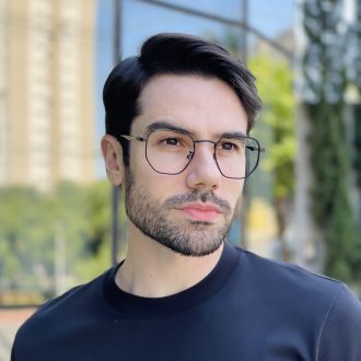 safine com br oculos de grau masculino hexagonal preto geovani 2 0 3