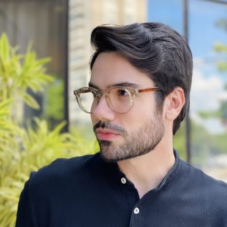 safine com br oculos de grau masculino redondo champanhe gustavo 2 0