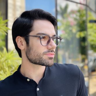 safine com br oculos de grau masculino redondo cinza elias 2 0