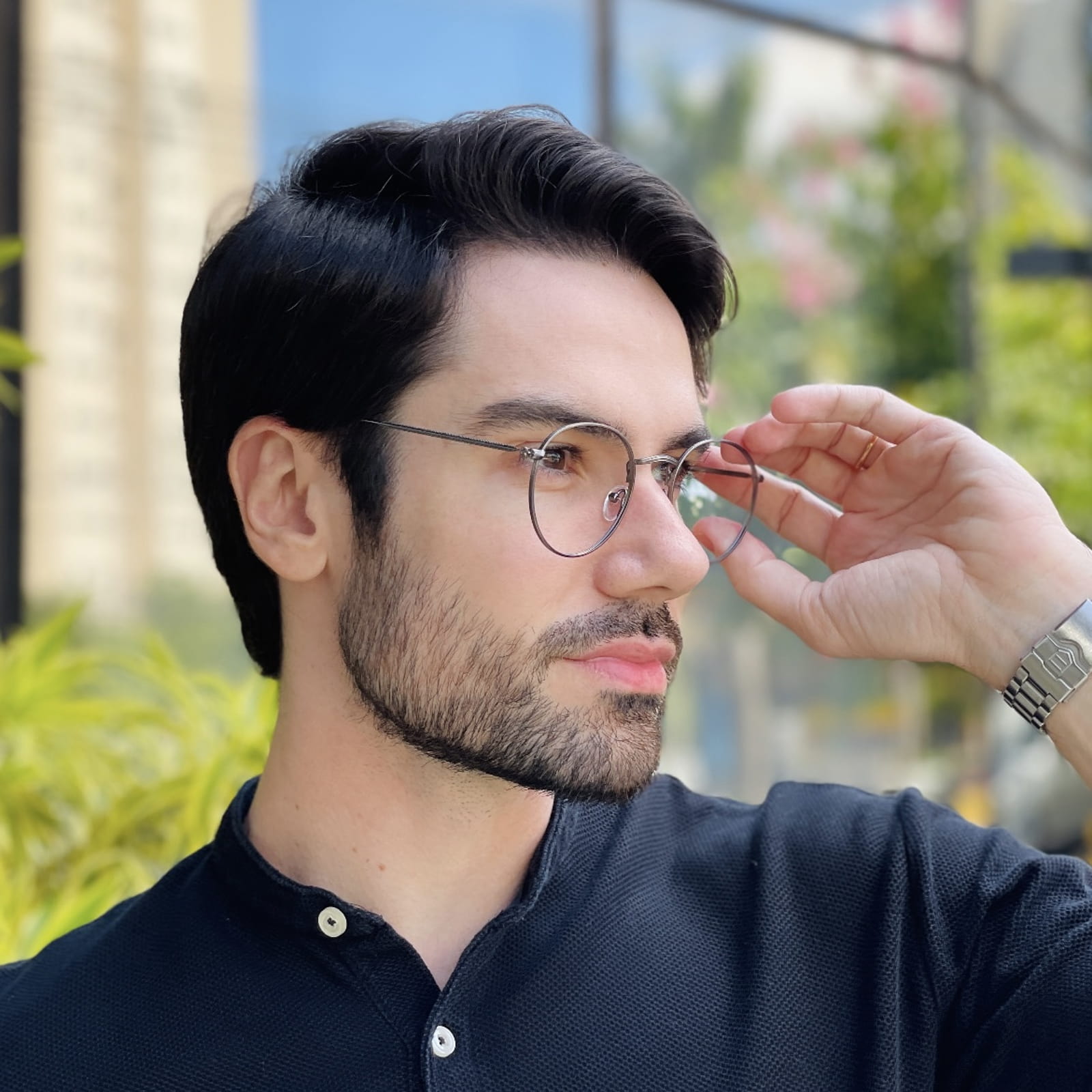 safine com br oculos de grau masculino redondo grafite pedro 3 safine com br oculos de grau masculino redondo grafite pedro 3