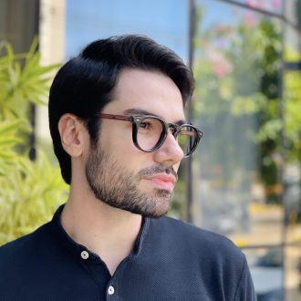 safine com br oculos de grau masculino redondo preto e marrom gustavo 2 0 2