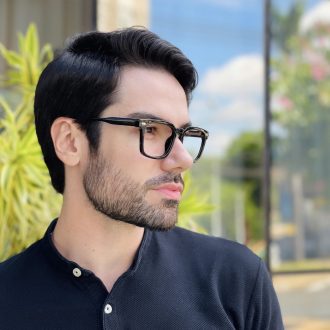 safine com br oculos de grau quadrado preto henrique 2 0