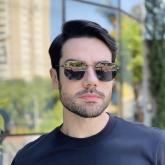 safine com br oculos de sol masculino hexagonal grafite dudu 2