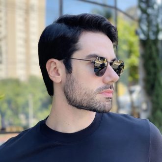 safine com br oculos de sol masculino hexagonal grafite dudu 3