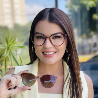 safine com br oculos 2 em 1 clip on redondo marrom transparente liza 1