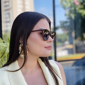 safine com br oculos 2 em 1 clip on redondo marrom transparente liza 2