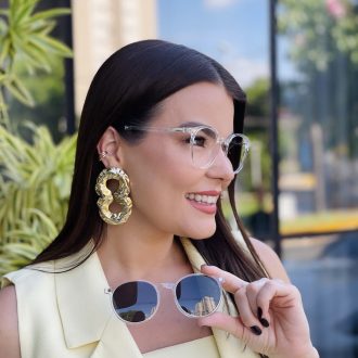 safine com br oculos 2 em 1 clip on redondo transparente melissa 3 0 5