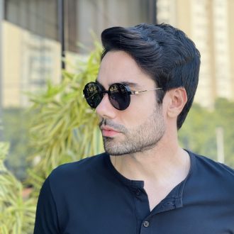 safine com br oculos 2 em 1 clip on masculino redondo dourado e preto douglas 2 0 2