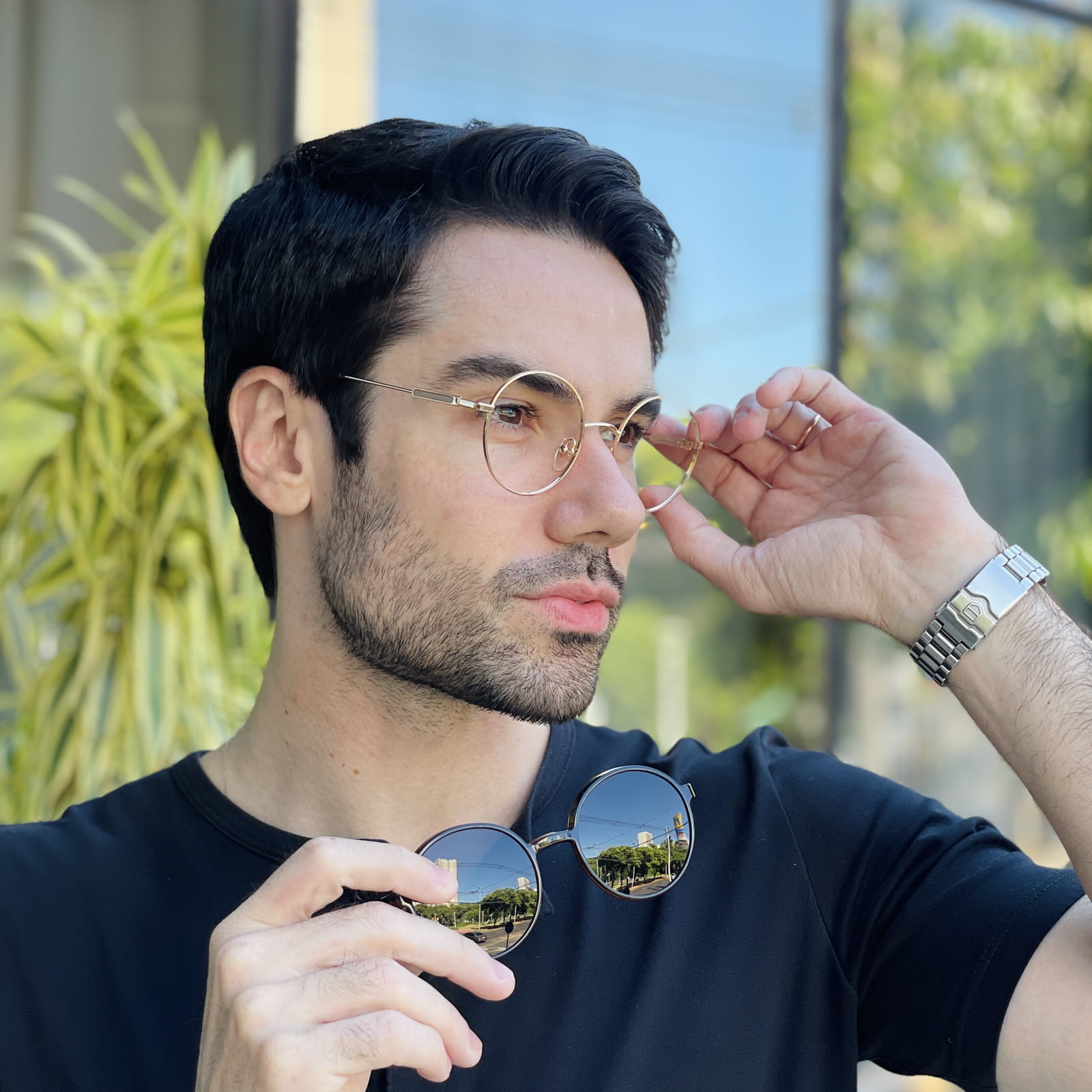 safine com br oculos 2 em 1 clip on masculino redondo dourado e tartaruga douglas 2 0 4 safine com br oculos 2 em 1 clip on masculino redondo dourado e tartaruga douglas 2 0 4