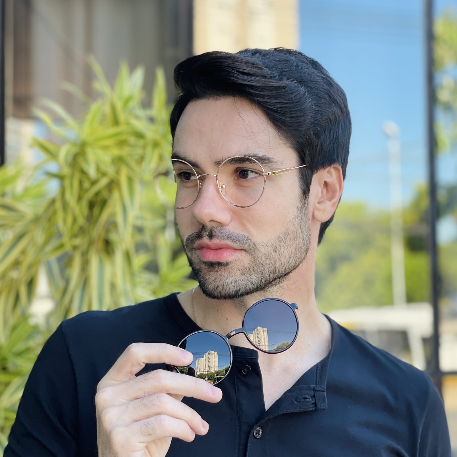 safine com br oculos 2 em 1 clip on masculino redondo dourado e tartaruga douglas 2 0 5 safine com br oculos 2 em 1 clip on masculino redondo dourado e tartaruga douglas 2 0 5