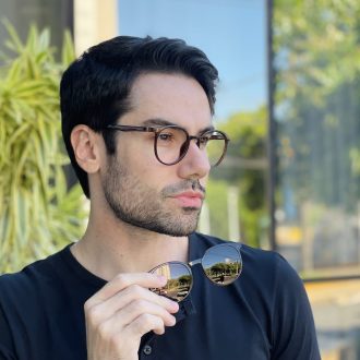 safine com br oculos 2 em 1 clip on masculino redondo marrom joao 4
