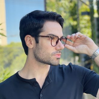 safine com br oculos 2 em 1 clip on masculino redondo marrom joao 7