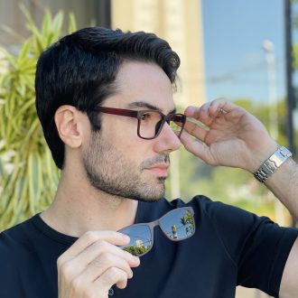 safine com br oculos 3 em 1 clip on masculino retangular vinho ravi 5
