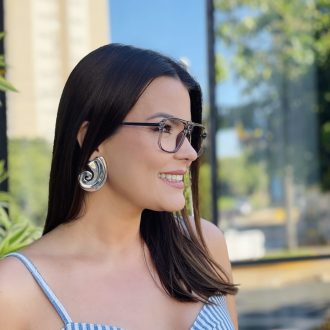 safine com br oculos de grau feminino aviador cinza beth 2