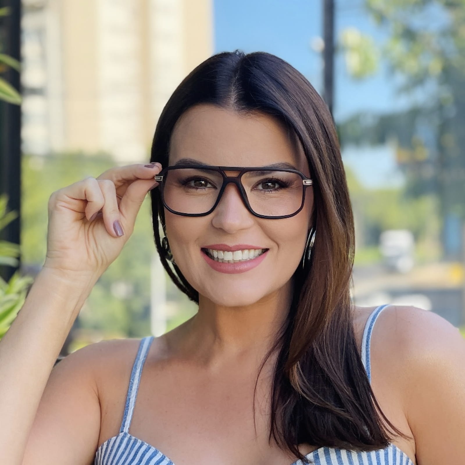 safine com br oculos de grau feminino aviador marrom fosco beth 3 safine com br oculos de grau feminino aviador marrom fosco beth 3