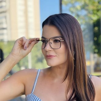 safine com br oculos de grau feminino quadrado marrom sabrina 2 0 2