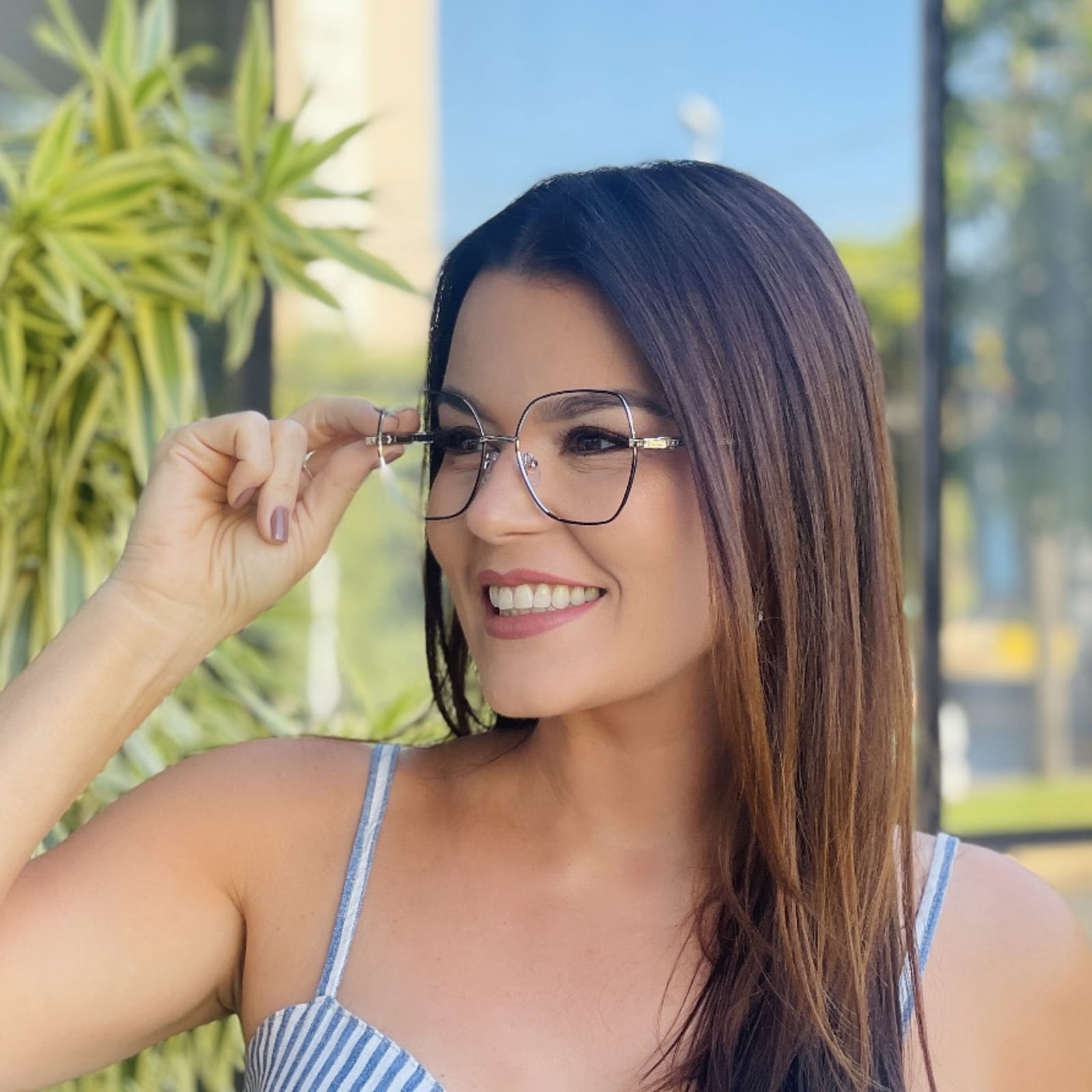 safine com br oculos de grau feminino quadrado preto e prata elisa 3 safine com br oculos de grau feminino quadrado preto e prata elisa 3