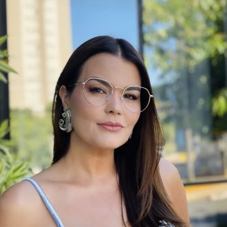 safine com br oculos de grau feminino redondo dourado tati 1