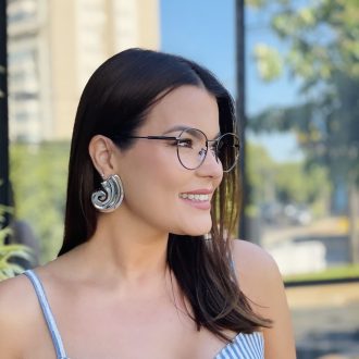 safine com br oculos de grau feminino redondo grafite nath 3