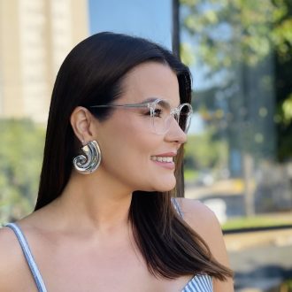 safine com br oculos de grau feminino redondo transparente duda