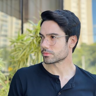 safine com br oculos de grau masculino redondo dourado natan 3