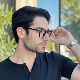 safine com br oculos de grau masculino redondo preto andrey 2