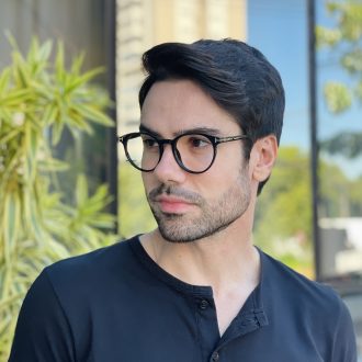 safine com br oculos de grau masculino redondo preto andrey 3