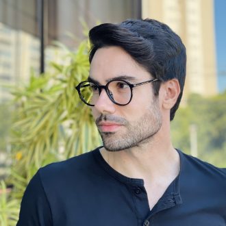 safine com br oculos de grau masculino redondo preto matias 3