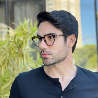safine com br oculos de grau masculino redondo rajado andrey 3