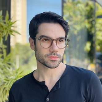 safine com br oculos de grau masculino redondo verde andrey 1