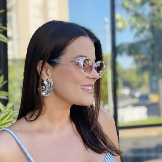 safine com br oculos de sol feminino gatinho transparente sara