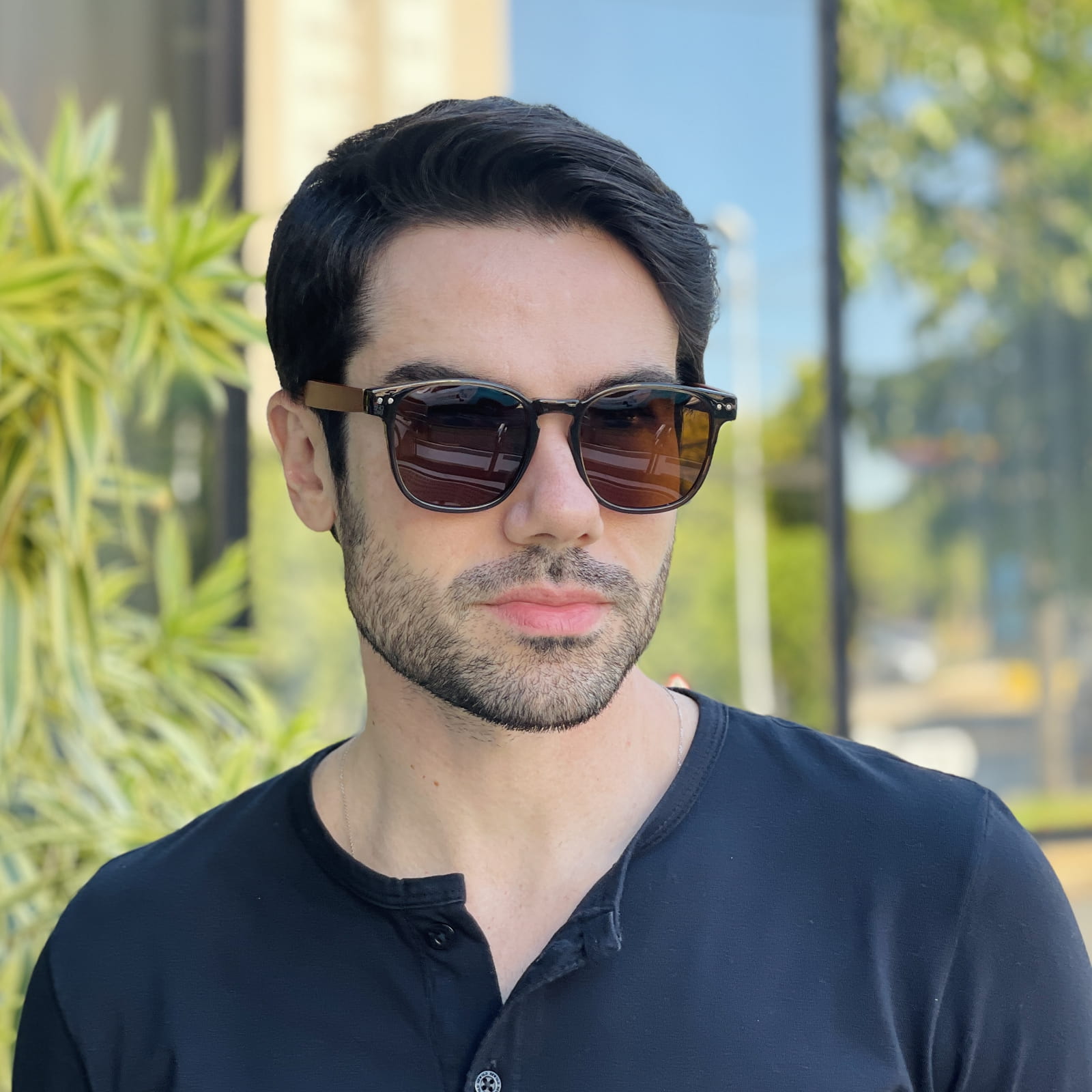 safine com br oculos de sol masculino quadrado marrom alex safine com br oculos de sol masculino quadrado marrom alex