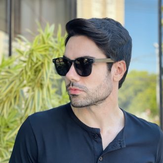 safine com br oculos de sol masculino quadrado preto fosco alex 3