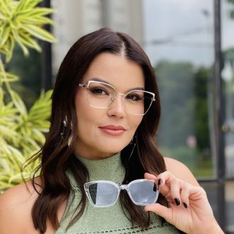 safine com br oculos 2 em 1 clip on gatinho transparente samira 2
