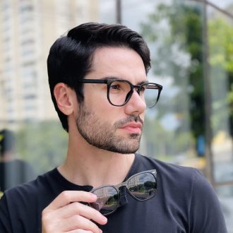 safine com br oculos 2 em 1 clip on masculino hexagonal preto juliano 2 0