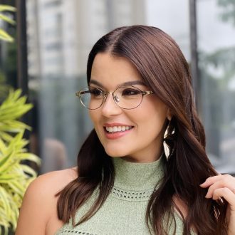 safine com br oculos de grau feminino em titanio oval dourado carla 2
