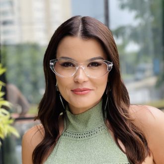 safine com br oculos de grau feminino gatinho transparente sara 2 0 3