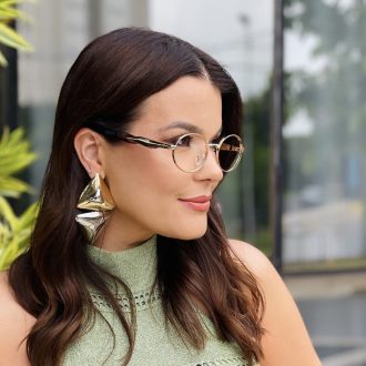 safine com br oculos de grau feminino oval dourado poly 2 0 1