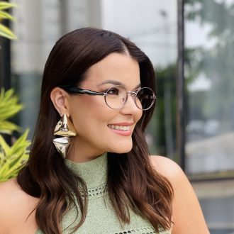 safine com br oculos de grau feminino oval grafite poly 2 0