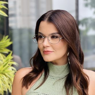 safine com br oculos de grau feminino oval prata poly 2 0 2